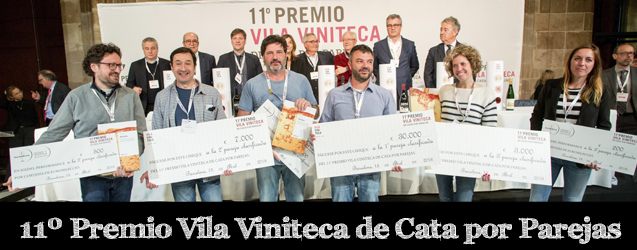 Toni Carbó y Ramon Jané, ganadores del 11º Premio Vila Viniteca de Cata por Parejas