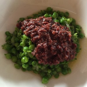 Pesols i botifarra negra LA Venta