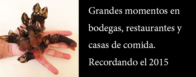 Grandes momentos en bodegas, restaurantes y casas de comida. Recordando el 2015