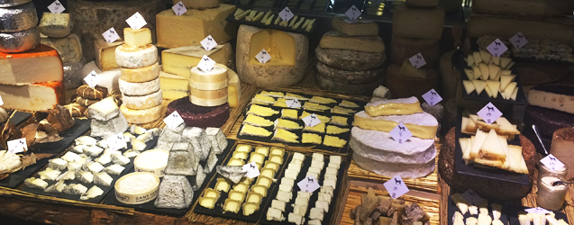 Tast de formatges per la carta de temporada de Rías de Galicia i Espai Kru