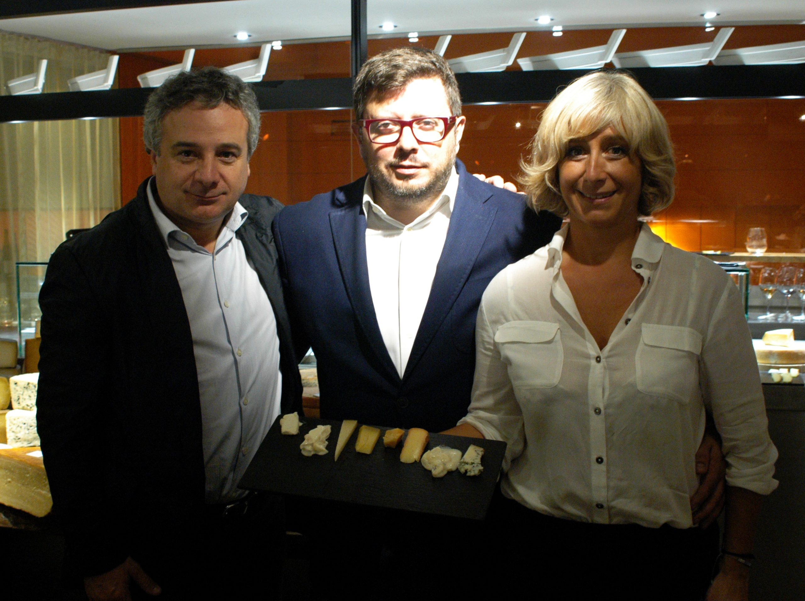 D'esquerra a dreta, Quim Vila, Juan Carlos Iglesias i Eva Vila.